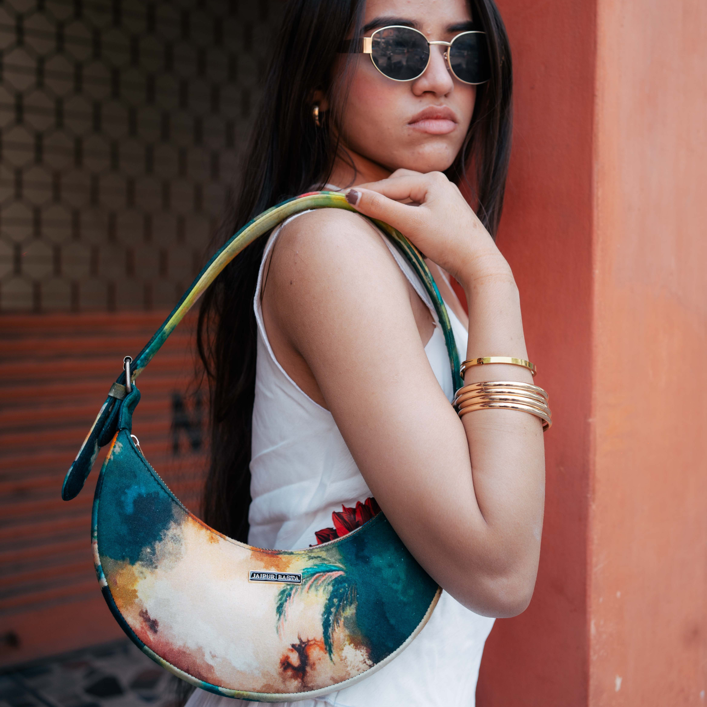 Artistic Mini Moon Bag
